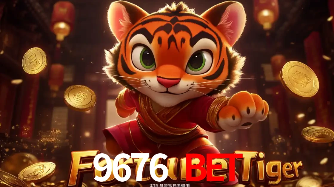 O carismático mascote do jogo de slot Fortune Tiger, um tigre fofo em pose de artes marciais, pronto para trazer sorte e multiplicadores de ganhos no cassino online 9676 BET.